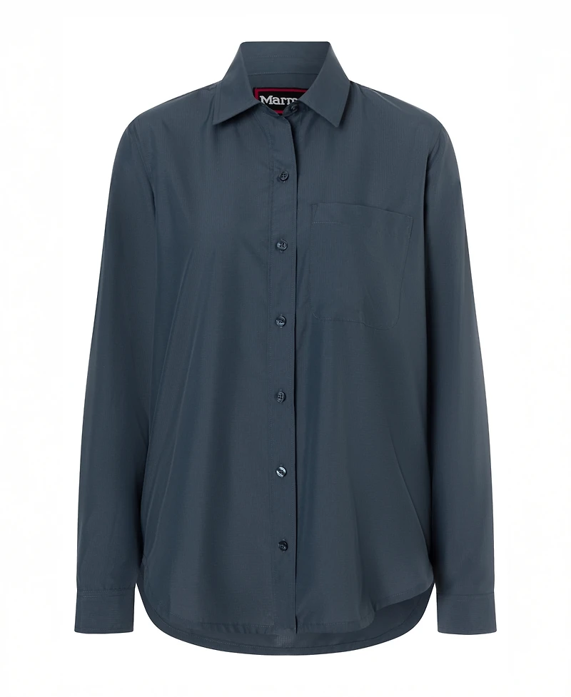 Marmot Women's Air Exchange Upf 40 Ls Classic Collar Shirt