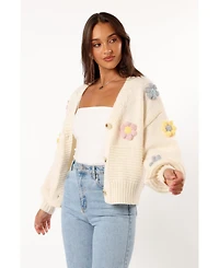 Petal and Pup Women's Sienna Flower Cardigan