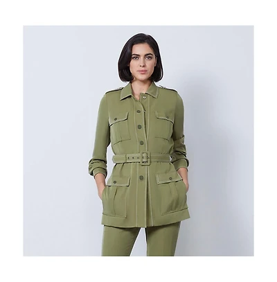 Etcetera Women's Green Safari Jacket Chatterley