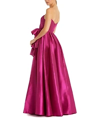 Mac Duggal Women's Strapless Taffeta Gown With Ruffle Detail