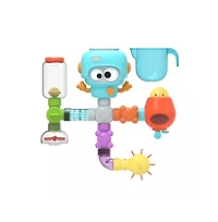 Sperric Toddler Build & Splash Bath Pipe Toys Fun Diy Water Construction Set with Valves & Tubing, Stem Learning Sensory Wall Bath Toys