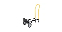 Hand Truck Dual Purpose 2 Wheel Dolly Cart and 4 Wheel Push Cart with Swivel Wheels 330 Lbs Capacity Heavy Duty Platform Cart for Moving/Warehouse/Gar