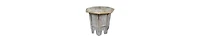 Farmhouse Side Table – Handcrafted Mango Wood with Carved Octagonal Top