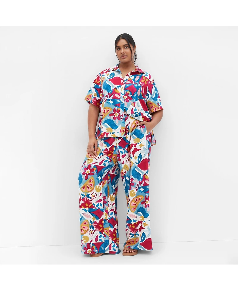 City Chic Plus Mosaic Shirt