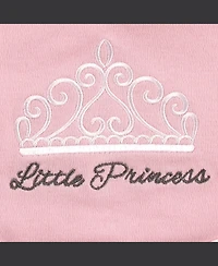 Hudson Baby Girls Cotton Bib and Burp Cloth Set