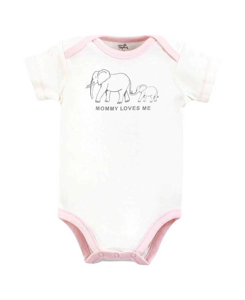 Touched by Nature Baby Girls Natural Cotton Bodysuits