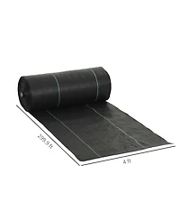 Outsunny 4FT x 300FT Weed Barrier Landscape Fabric, Weed Control Fabric