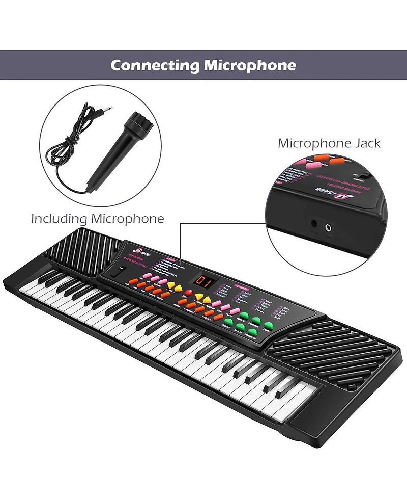 54 Keys Kids Electronic Music Piano