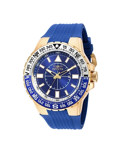 Invicta Men's 19270 Aviator Quartz 3 Hand Blue Dial Watch