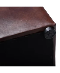 16 Inch Ottoman Pouffe Storage Box Lounge Seat Footstools