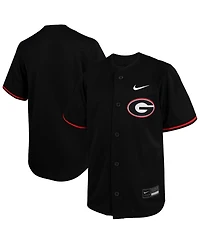 Nike Big Boys and Girls Black Georgia Bulldogs Limited Baseball Jersey