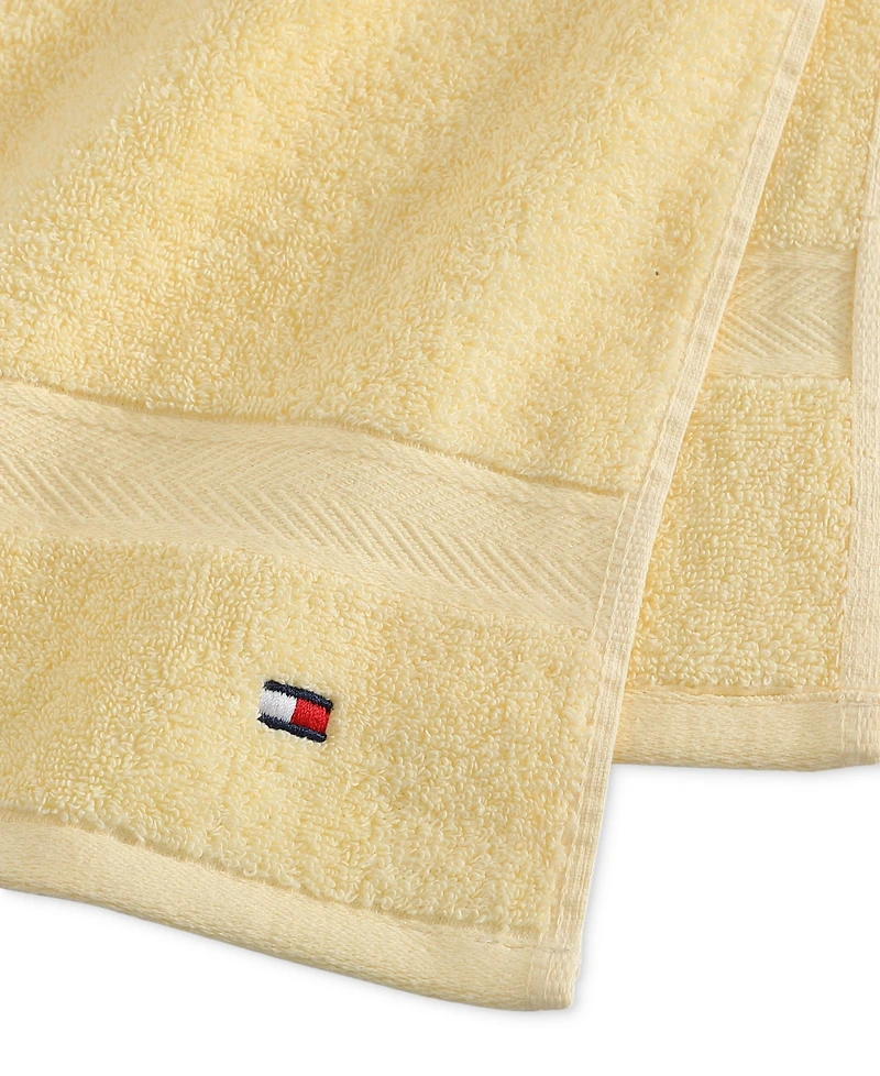 Tommy Hilfiger Home Modern American Solid Cotton Hand Towel, 16" x 26"