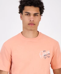 Guess Men's Cotton & Linen Graphic Crewneck T-Shirt