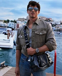 Michael Kors Men's Regular-Fit Pigment-Dyed Denim Shirt Jacket