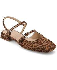 Journee Collection Women's Gretchenn Multi Strap Mary Jane Flats