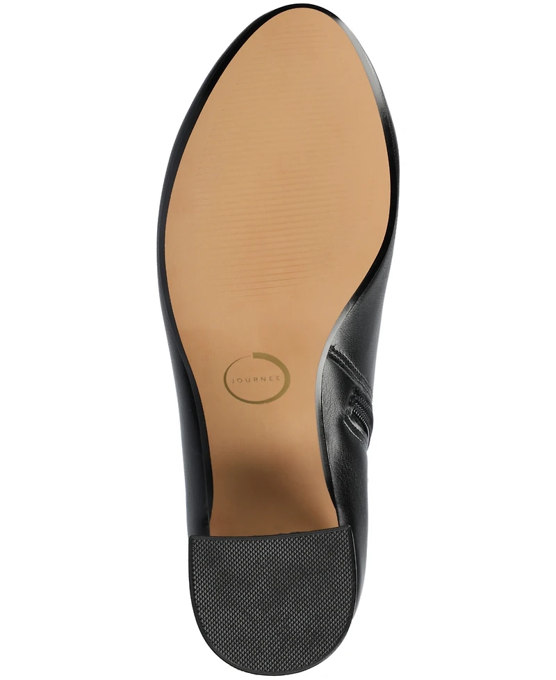 Journee Collection Women's Kit Zipper Comfort Dress Booties