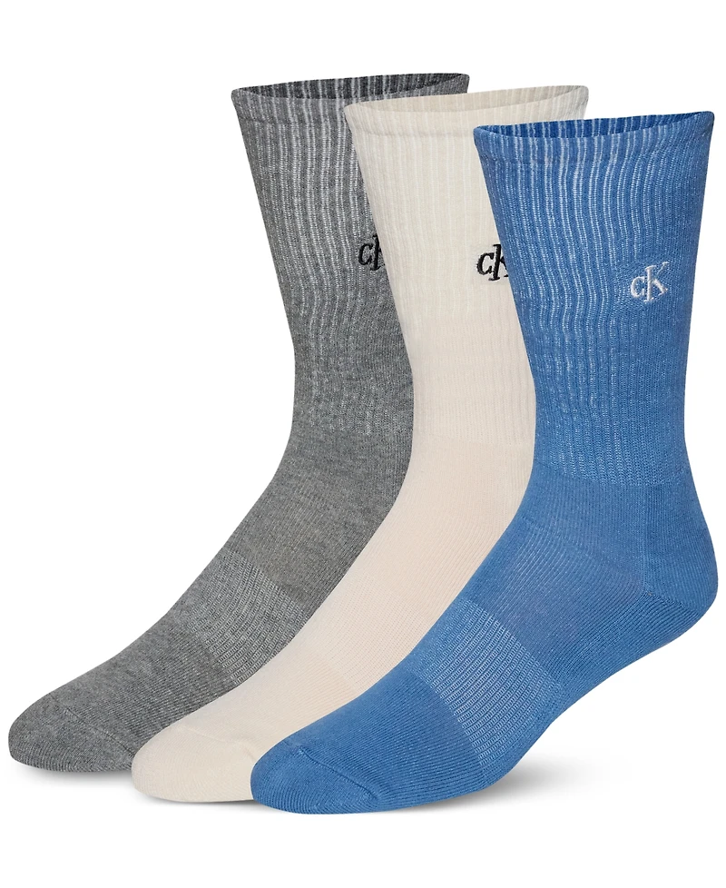 Calvin Klein Men's Cushioned Crew Socks, 3-Pack