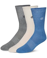 Calvin Klein Men's Cushioned Crew Socks, 3-Pack