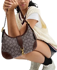 Coach Originals Signature Jacquard Hamptons Hobo Bag