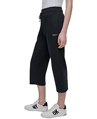 Dkny Sport Women's Studded-Logo Cropped Pants
