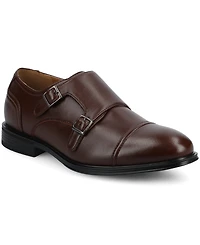 Vance Co. Men's Dillon Comfort Double Monk Strap Dress Shoe