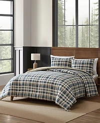 Eddie Bauer Port Gamble Cotton Reversible Piece Duvet Cover Set