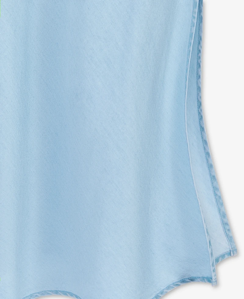 On 34th Women's Chambray Maxi Slip Skirt, Exclusively at Macy's