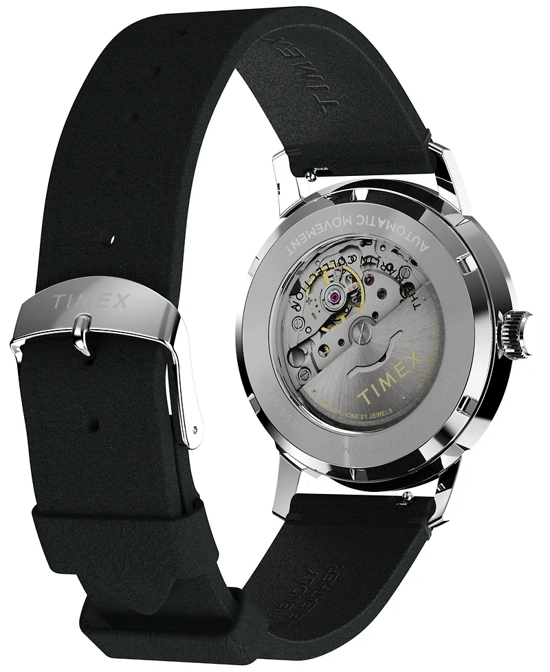 Timex Men's Mechanical Automatic Leather Strap Watch