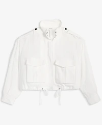 On 34th Women's Cotton Gauze Cropped Jacket, Exclusively at Macy's
