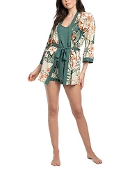 Linea Donatella Women's 3-Pc. Milana Travel and Sleep Set