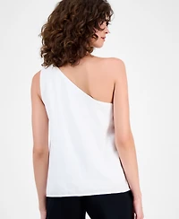 I.n.c. International Concepts Women's Palm Embellished Asymmetric Top, Macy's Exclusive