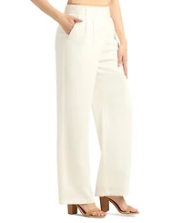 Bcx Juniors' Pleat-Front Mid-Rise Wide-Leg Pants