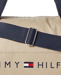 Tommy Hilfiger Men's Jackson Canvas Logo Duffle Bag