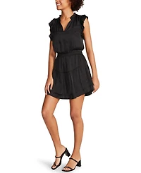 Steve Madden Women's Satin Prairie Dreams Mini Dress