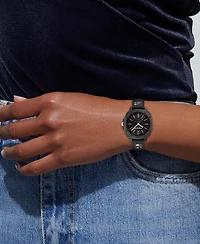 Coach Women's Kitt Black Silicone Strap Watch, 35.4mm