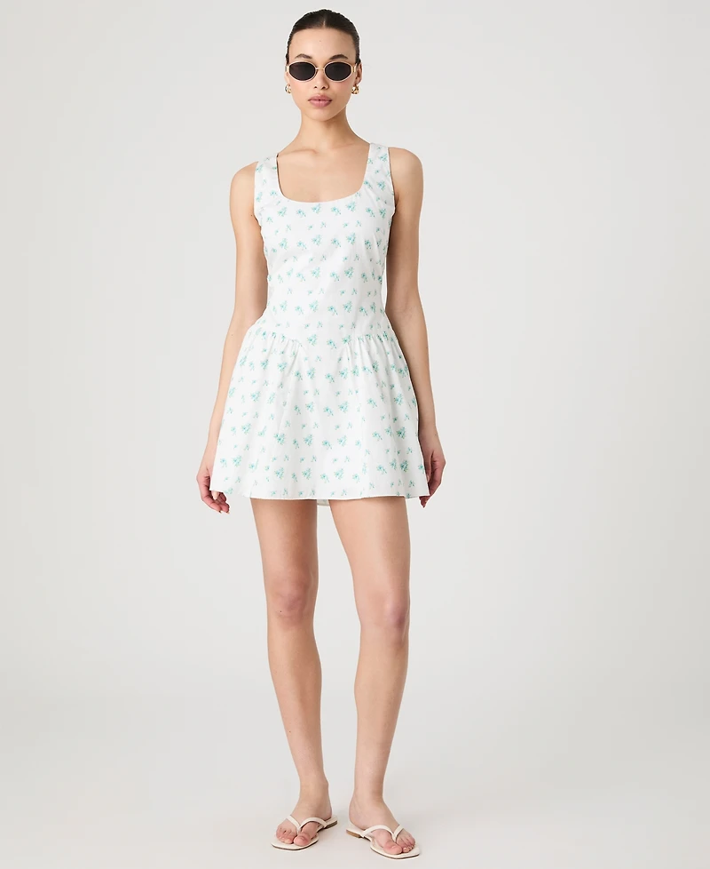 French Connection Women's Anna Fleur Ruched Minidress