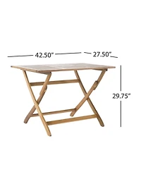 Streamdale Natural 5-Piece Wood Outdoor Patio Dining Set,Natural Stained