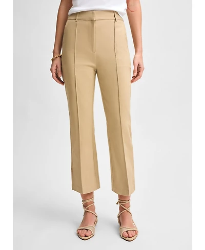 Isaac Mizrahi Women's Kick Flare Twill Pant