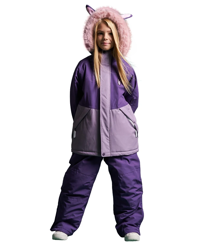 Roarsome Little Girls Hop the Bunny Ski Jacket
