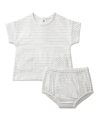 MeMoi Baby Boys Tiny Stripe Set