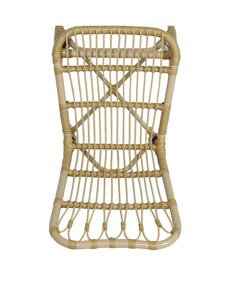 Streamdale Outdoor Wicker Patio Dining Chairs (Set of 2), Natural