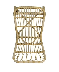 Streamdale Outdoor Wicker Patio Dining Chairs (Set of 2), Natural