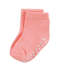 Touched by Nature Baby Girls 8Pk Organic Non Skid Crew Socks