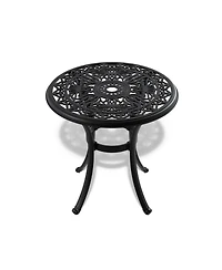 Streamdale 5-Piece Set Of Cast Aluminum Patio Furniture With Black Frame and Seat Cushions In Random Colors