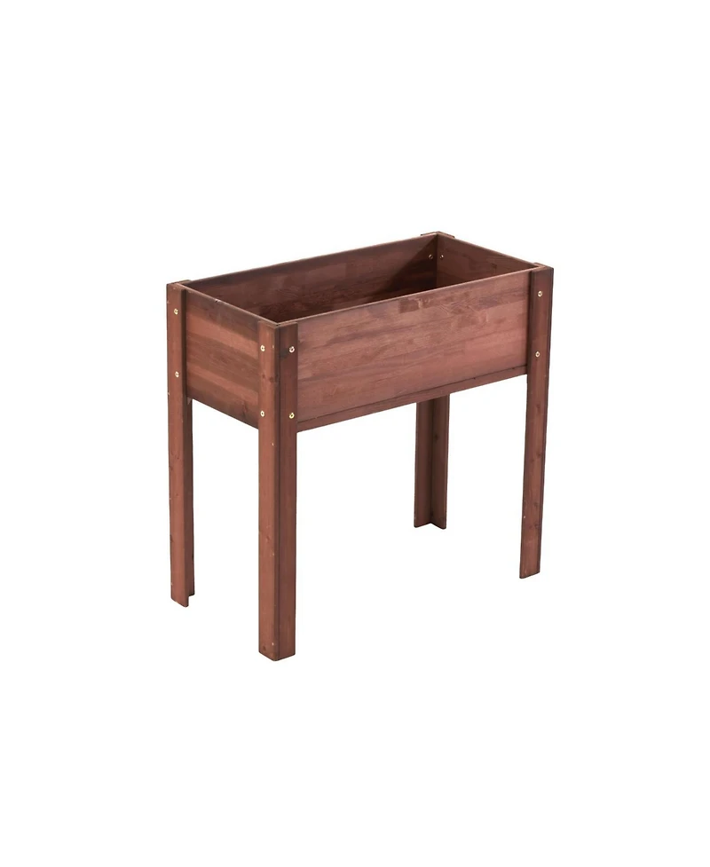 31x31x16" Raised Garden Bed, Elevated Wooden Planter Box