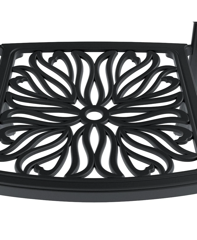 Streamdale Cushioned 5-pc Cast Aluminum Patio Set (Random Colors