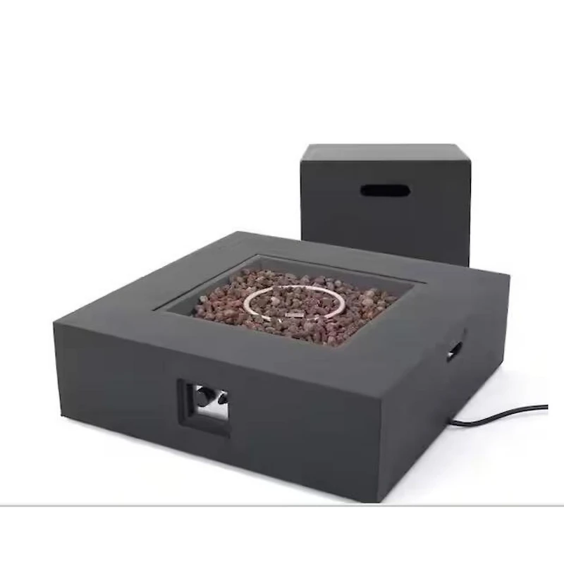 Streamdale Square Fire Pit Table Set - 50,000 Btu