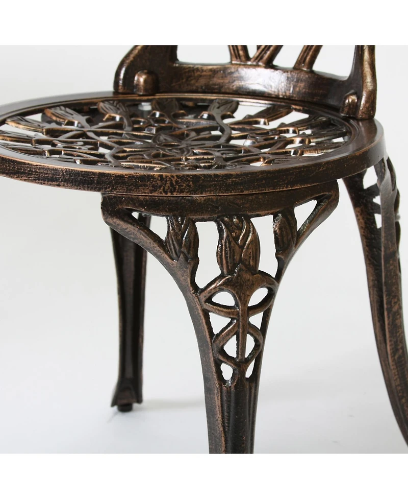 Streamdale Copper Tulip Bistro Set - Table & 2 Chairs