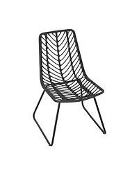 Streamdale Rattan & Iron Outdoor Dining Chairs - Set of 2