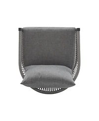 Streamdale (Set of 2) Modern Gray Curved Aluminum Lounge Chair